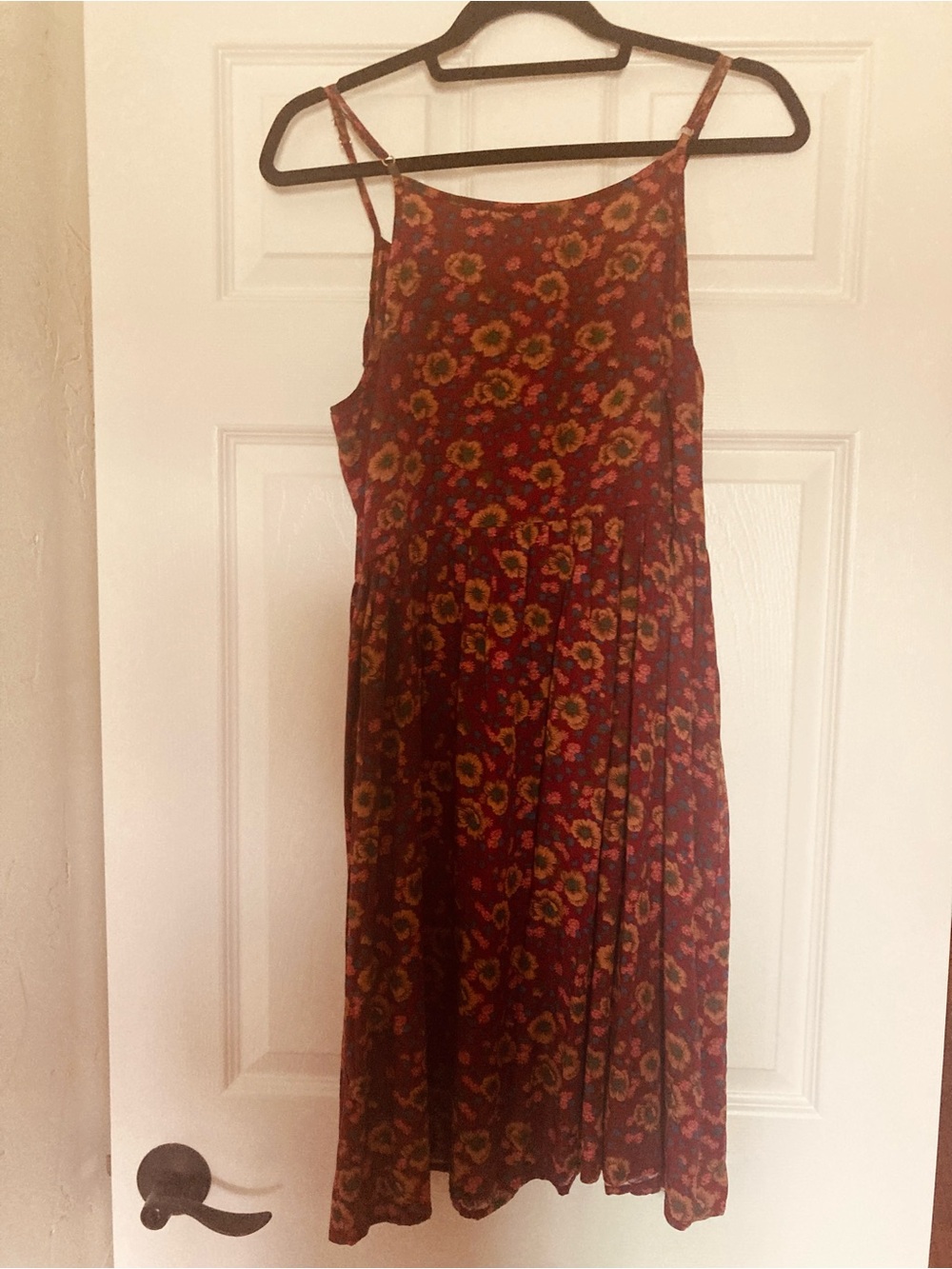 NATURAL LIFE Sara Embroidered Mini Dress, Cranberry, Size Medium - Picture 8 of 12